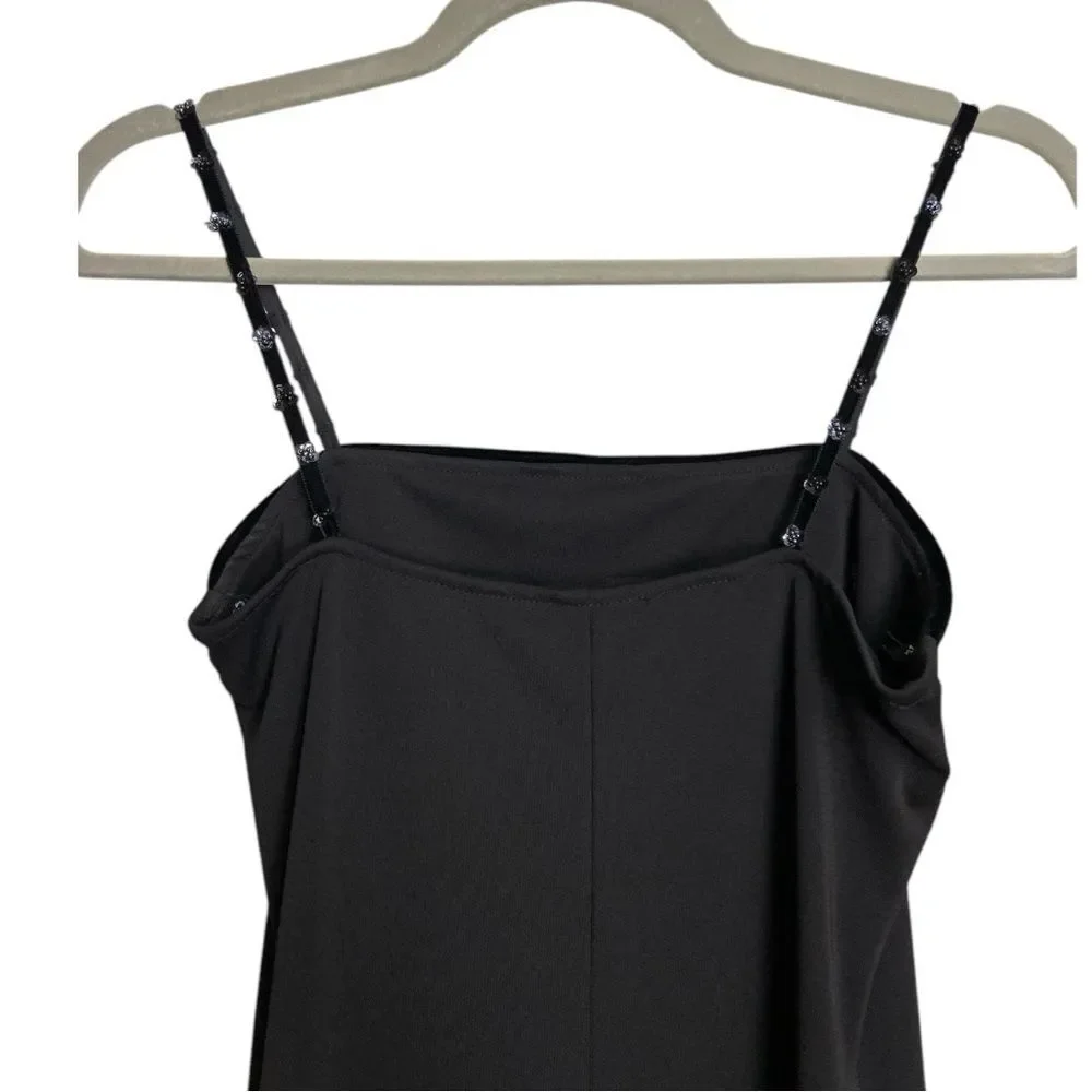 Vintage 90s/Y2K black slip dress size M